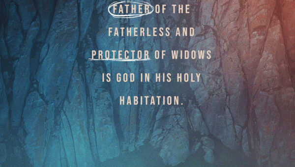 A father of the fatherless, a defender of widows, Is God in